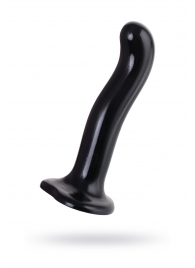 Черный стимулятор для пар P G-Spot Dildo Size M - 18 см. - Strap-on-me - в Миассе купить с доставкой