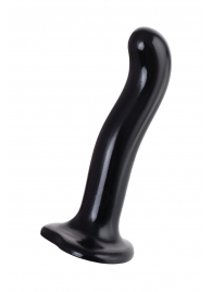 Черный стимулятор для пар P G-Spot Dildo Size L - 19 см. - Strap-on-me - в Миассе купить с доставкой