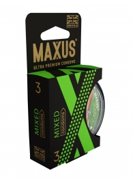 Презервативы в пластиковом кейсе MAXUS AIR Mixed - 3 шт. - Maxus - купить с доставкой в Миассе