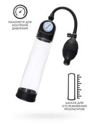 Прозрачная механическая помпа Roald с манометром - Sexus - в Миассе купить с доставкой