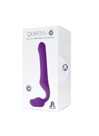 Лиловый безремневой страпон Queens M - Adrien Lastic - купить с доставкой в Миассе