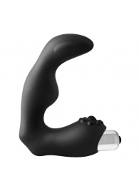 Черный вибромассажер простаты FantASStic Vibrating Prostate Massager - 11,3 см. - Dream Toys - в Миассе купить с доставкой