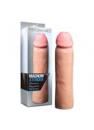 Телесная фаллическая насадка на пенис Magnum Xtender - 23 см. - Blush Novelties - в Миассе купить с доставкой