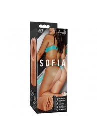 Мастурбатор-вагина цвета карамели Sofia с вибрацией - Blush Novelties - в Миассе купить с доставкой