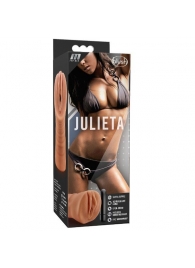 Мастурбатор-вагина цвета карамели Julieta с вибрацией - Blush Novelties - в Миассе купить с доставкой