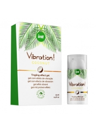 Возбуждающий гель с ароматом кокоса Vibration Coconut - 15 мл. - INTT - купить с доставкой в Миассе