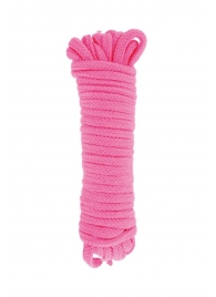 Розовая веревка для связывания Sweet Caress Rope - 10 метров - Sweet Caress - купить с доставкой в Миассе