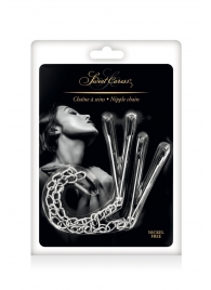 Регулируемые зажимы для сосков Sweet Caress Nipple Chain - Sweet Caress - купить с доставкой в Миассе