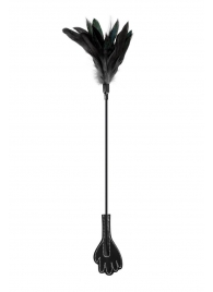 Двусторонний стек-щекоталка Sweet Caress Feather Whip - 58 см. - Sweet Caress - купить с доставкой в Миассе