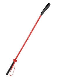 Красно-черный гладкий стек - 71 см. - Fetish Tentation - купить с доставкой в Миассе