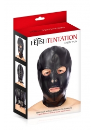 Маска-шлем с прорезями для глаз и рта - Fetish Tentation - купить с доставкой в Миассе