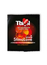 Разогревающий гель-лубрикант Stimulove Strong в одноразовой упаковке - 4 гр. - Биоритм - купить с доставкой в Миассе