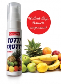 Гель-смазка Tutti-frutti со вкусом тропических фруктов - 30 гр. - Биоритм - купить с доставкой в Миассе