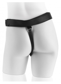 Страпон с телесной насадкой 7  Uncut with Strap on Harness - 18 см. - Pipedream - купить с доставкой в Миассе
