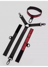 Ошейник с наручниками Reversible Faux Leather Collar and Wrist - Fifty Shades of Grey - купить с доставкой в Миассе