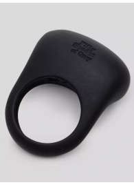 Черное эрекционное виброкольцо Sensation Rechargeable Vibrating Love Ring - Fifty Shades of Grey - в Миассе купить с доставкой