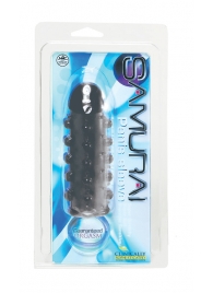 Дымчатая стимулирующая насадка с закрытой головкой SAMURAI PENIS SLEEVE BLACK - 14,5 см. - NMC - в Миассе купить с доставкой