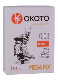 Набор из 4 презервативов OKOTO MegaMIX - Sitabella - купить с доставкой в Миассе