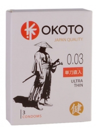 Ультратонкие презервативы OKOTO Ultra Thin - 3 шт. - Sitabella - купить с доставкой в Миассе