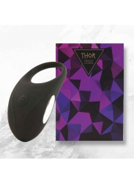 Черное эрекционное виброкольцо Thor Cockring - FeelzToys - в Миассе купить с доставкой