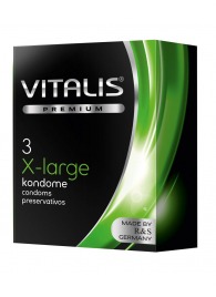 Презервативы увеличенного размера VITALIS PREMIUM x-large - 3 шт. - Vitalis - купить с доставкой в Миассе