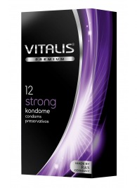 Презервативы с утолщённой стенкой VITALIS PREMIUM strong - 12 шт. - Vitalis - купить с доставкой в Миассе