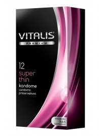 Ультратонкие презервативы VITALIS PREMIUM super thin - 12 шт. - Vitalis - купить с доставкой в Миассе