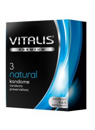 Классические презервативы VITALIS PREMIUM natural - 3 шт. - Vitalis - купить с доставкой в Миассе