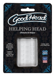 Прозрачный мастурбатор HELPING HEAD - Doc Johnson - в Миассе купить с доставкой