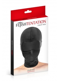 Сплошная маска-шлем с имитацией повязки для глаз - Fetish Tentation - купить с доставкой в Миассе