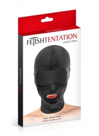 Сплошная маска на голову с прорезью для рта - Fetish Tentation - купить с доставкой в Миассе