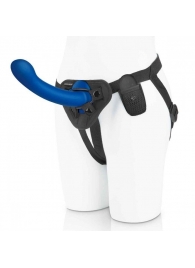 Синяя насадка Remote Control P-Spot G-Spot с черными трусиками - 20 см. - Pegasus - купить с доставкой в Миассе