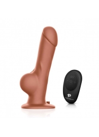 Реалистичный страпон с радиоуправлением Remote Control Realistic - 21 см. - Pegasus - купить с доставкой в Миассе