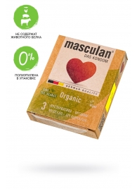 Экологически чистые презервативы Masculan Organic - 3 шт. - Masculan - купить с доставкой в Миассе