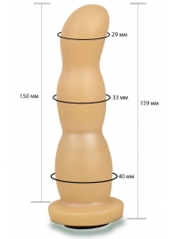 Телесная рельефная насадка Harness - 15,9 см. - LOVETOY (А-Полимер) - купить с доставкой в Миассе