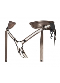 Бронзовый пояс для насадок Desirous Harness - Strap-on-me - купить с доставкой в Миассе