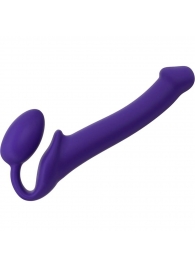 Фиолетовый безремневой страпон Silicone Bendable Strap-On - size M - Strap-on-me - купить с доставкой в Миассе
