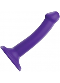 Фиолетовый фаллоимитатор-насадка Strap-On-Me Dildo Dual Density size S - 17 см. - Strap-on-me - купить с доставкой в Миассе