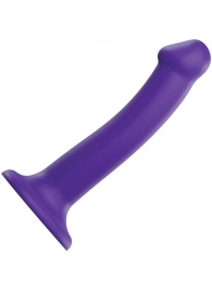 Фиолетовый фаллоимитатор-насадка Strap-On-Me Dildo Dual Density size M - 18 см. - Strap-on-me - купить с доставкой в Миассе