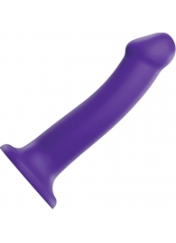 Фиолетовый фаллоимитатор-насадка Strap-On-Me Dildo Dual Density size L - 19 см. - Strap-on-me - купить с доставкой в Миассе