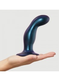 Темно-синяя насадка Strap-On-Me Dildo Plug Snaky size M - Strap-on-me - купить с доставкой в Миассе