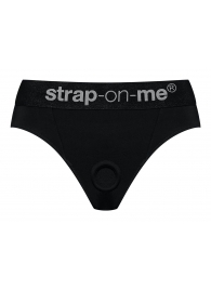 Черные трусики для насадок Heroine Lingerie Harness - size M - Strap-on-me - купить с доставкой в Миассе