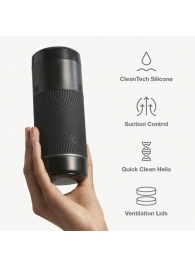 Черный мастурбатор с контролем всасывания Arcwave Pow Stroker - Arcwave - в Миассе купить с доставкой