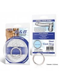 Стальное эрекционное кольцо STEEL COCK RING - 3.5 см. - BlueLine - в Миассе купить с доставкой