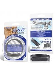 Кольцо на пенис из искусственной кожи на липучке VELCRO COCK RING - 5 см. - BlueLine - в Миассе купить с доставкой