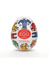 Мастурбатор-яйцо Keith Haring EGG DANCE - Tenga - в Миассе купить с доставкой