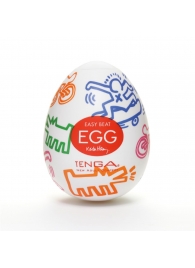 Мастурбатор-яйцо Keith Haring EGG STREET - Tenga - в Миассе купить с доставкой