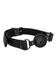 Черный кляп-шарик BALL GAG DIAMOND - Dream Toys - купить с доставкой в Миассе