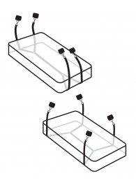 Фиксаторы для кровати WRAPAROUND MATTRESS RESTRAIN - Pipedream - купить с доставкой в Миассе