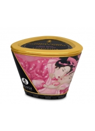 Массажная свеча Rose Petals с ароматом розы - 170 мл. - Shunga - купить с доставкой в Миассе